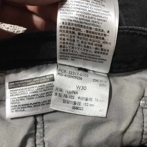 Levi’s 501 button fly denim jean cutoff shorts 30 - Picture 8 of 11